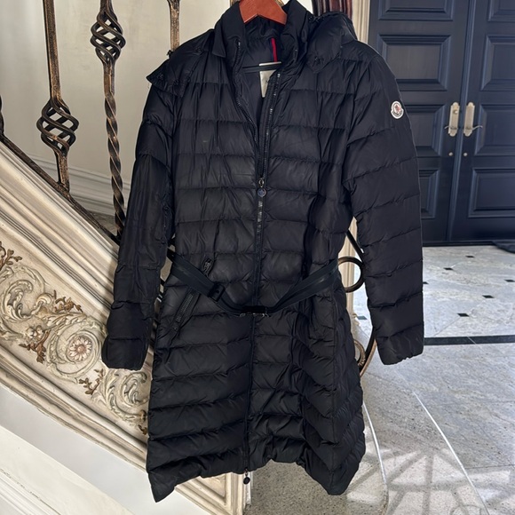 Moncler Jackets & Blazers - Gently used moncler coat w belt down coat